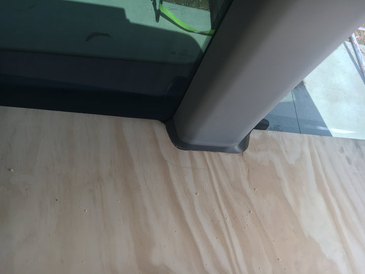 Custom notch work for a 37x55 bed system.