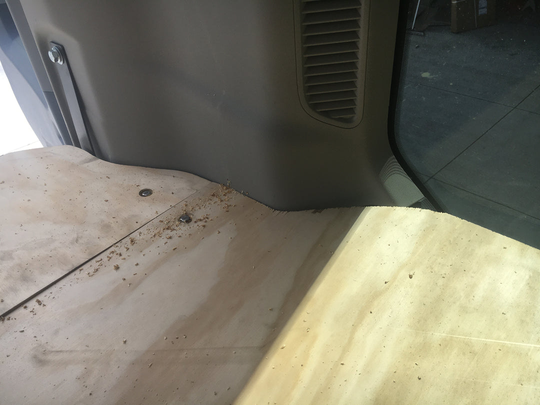 Custom notching of a 32x55 bed system. 